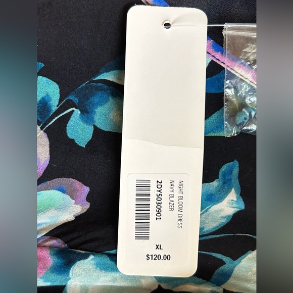 Soft Surroundings Ladies Dress Size XL NWT Night Bloom Floral Print Boho Style - Picture 4 of 5